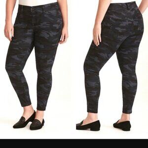 Torrid Black Gray Camo Camouflage Skinny Jean Jegging Size 18 #18
